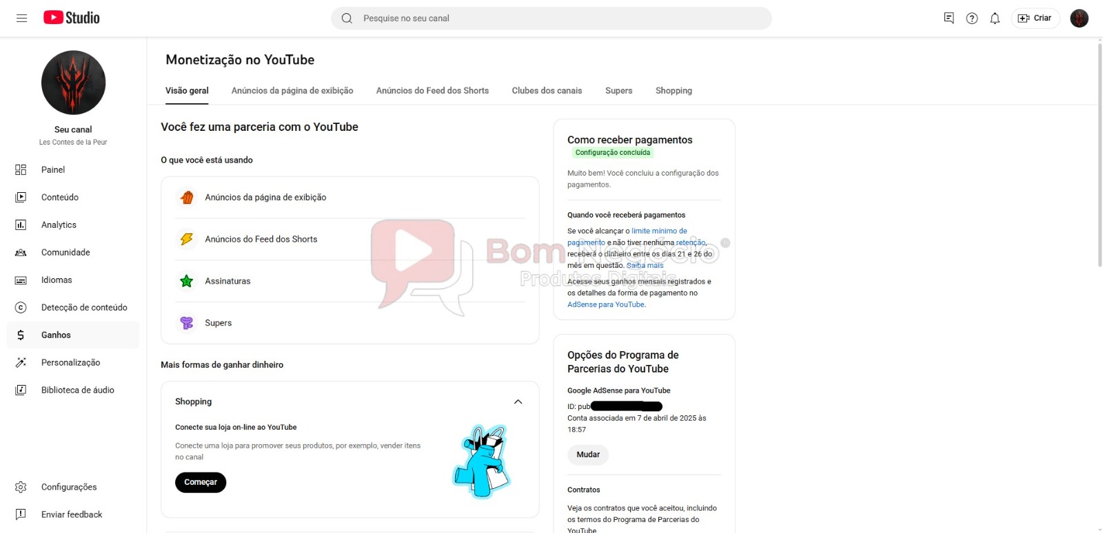 CANAL DO YOUTUBE DE 2K MONETIZADO - TERROR (COD-409) - Imagem 4
